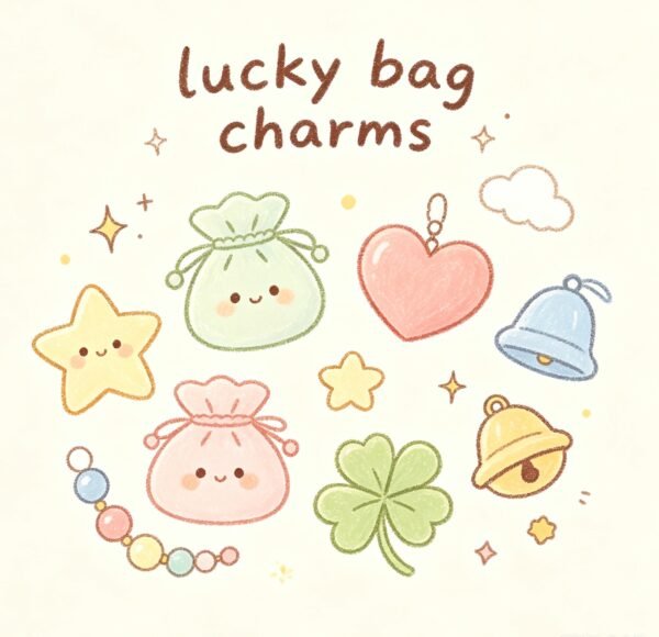 Lucky Plush Bag Charms -5 pieces